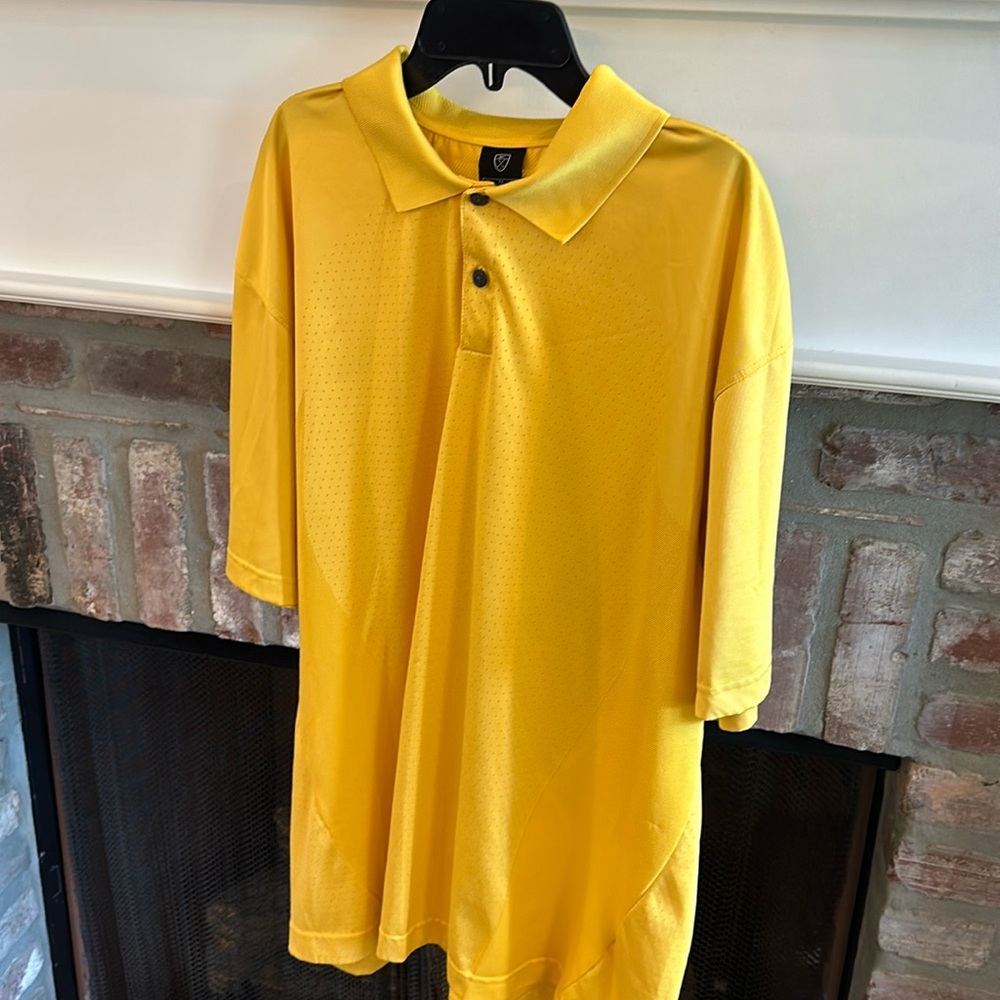 Nike DRI-FIT Golf Shirt, Yellow (Size XL)